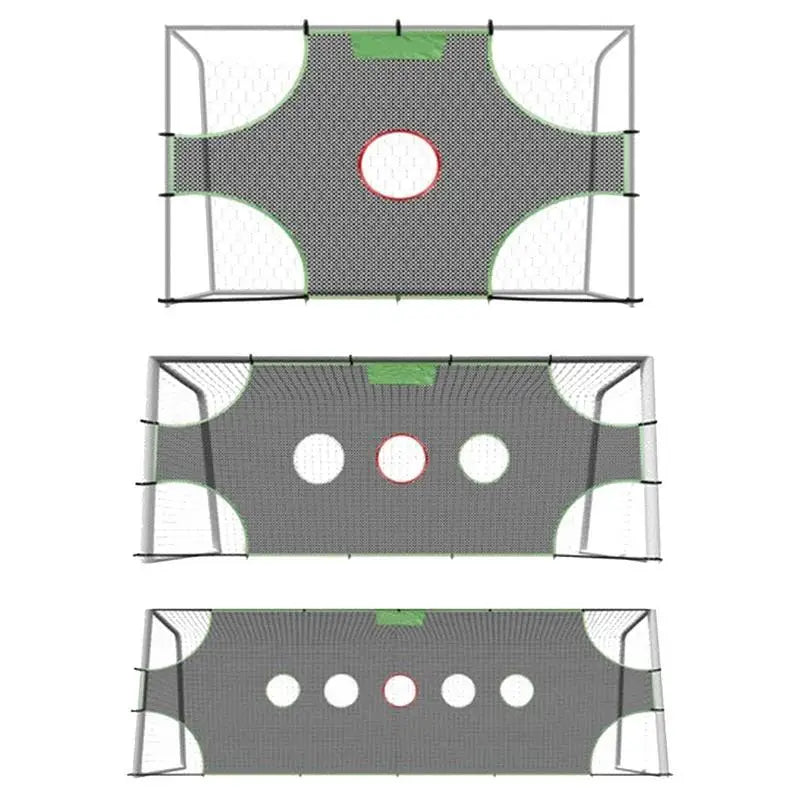 1/3 Hole Football Goal Net Detachable Soccer Balls Shooting Training Net Football Training Equipment Network for Soccer Balls