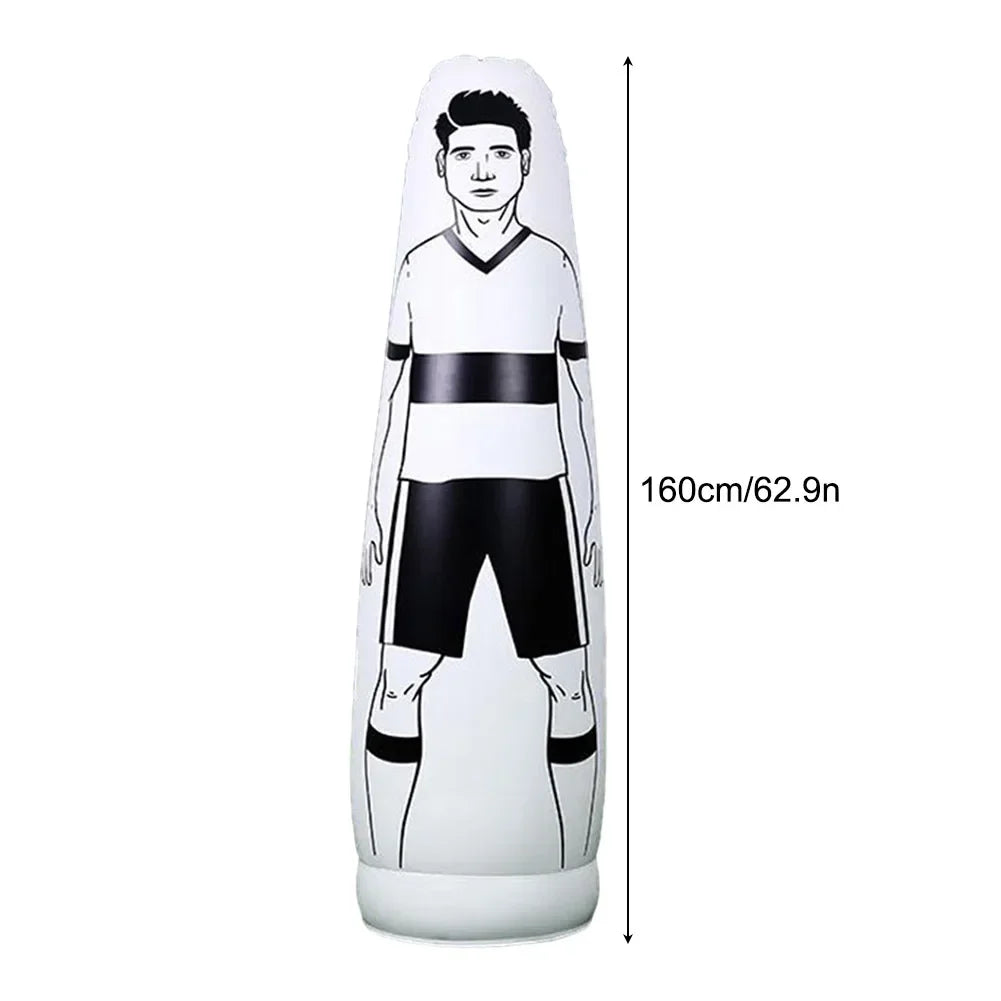 160Cm PVC Adult Inflatable Football Training Goalkeeper Soccer Training Dummy Goalkeeper for Kids Standing Boxing Bag Tumbler