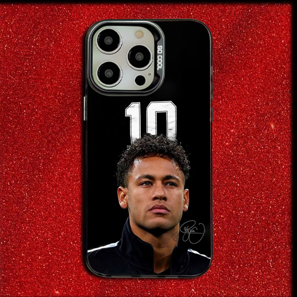 For N-Neymar Football 10 Phone Case for Iphone 16,15,14,13,12,11,Mini,Pro,Se,Max Drop Matte Shockproof Soft Black Cover