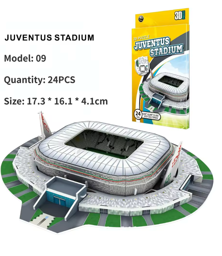 3Dサッカー場パズル DIY — 子供へのギフト