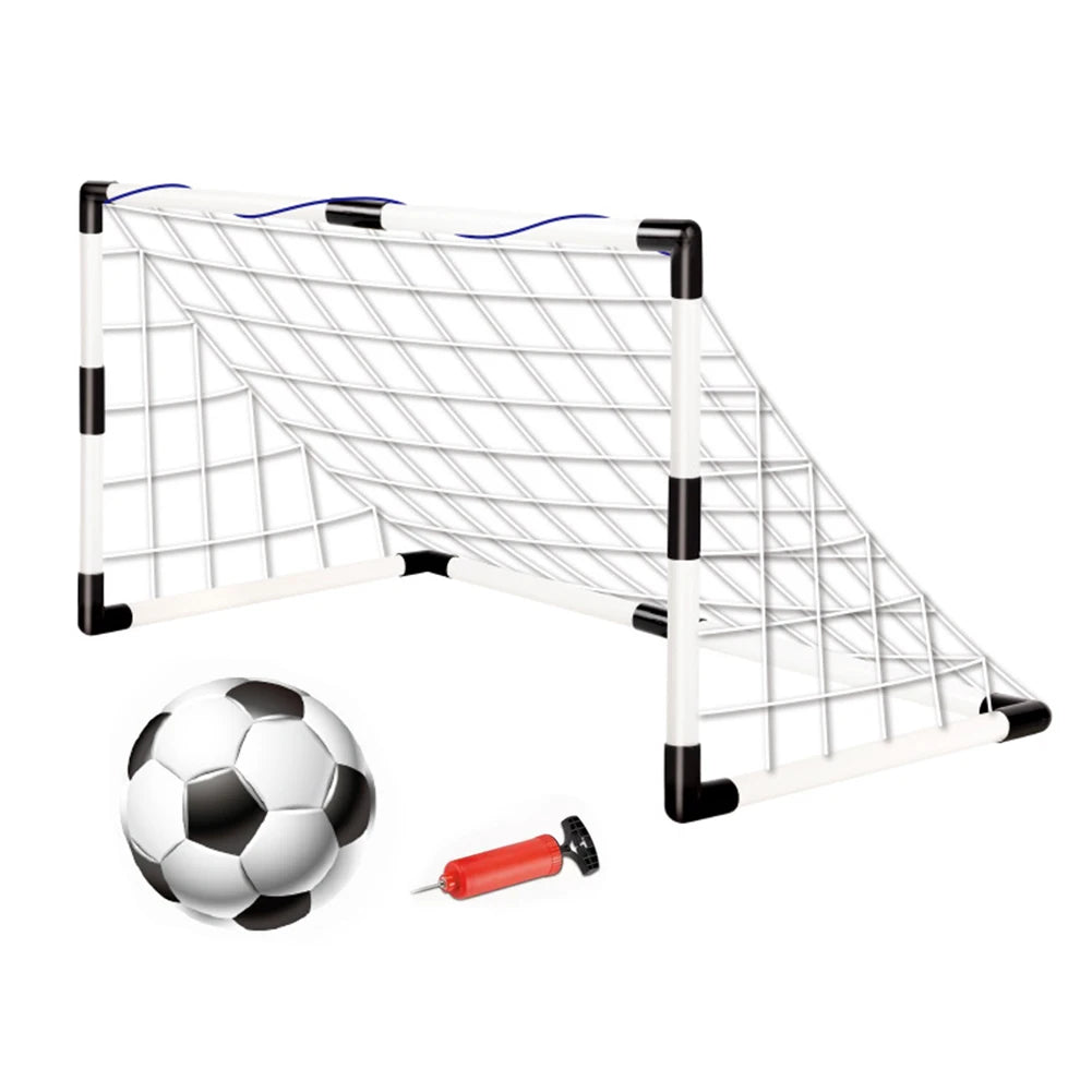 Mini Football Goal with Pump & Ball Football Goal Sports Toy Indoor Outdoor Kids Soccer Goal Football Sport Accessories