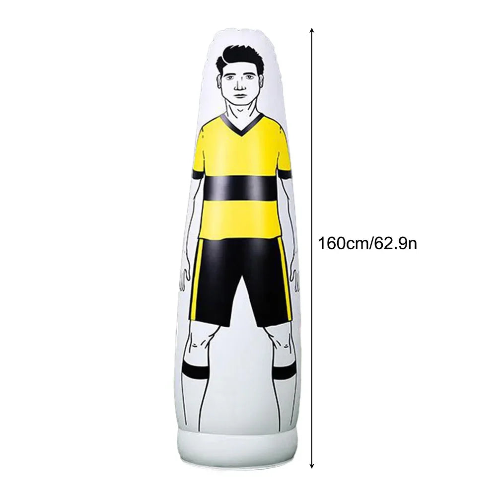 160Cm PVC Adult Inflatable Football Training Goalkeeper Soccer Training Dummy Goalkeeper for Kids Standing Boxing Bag Tumbler