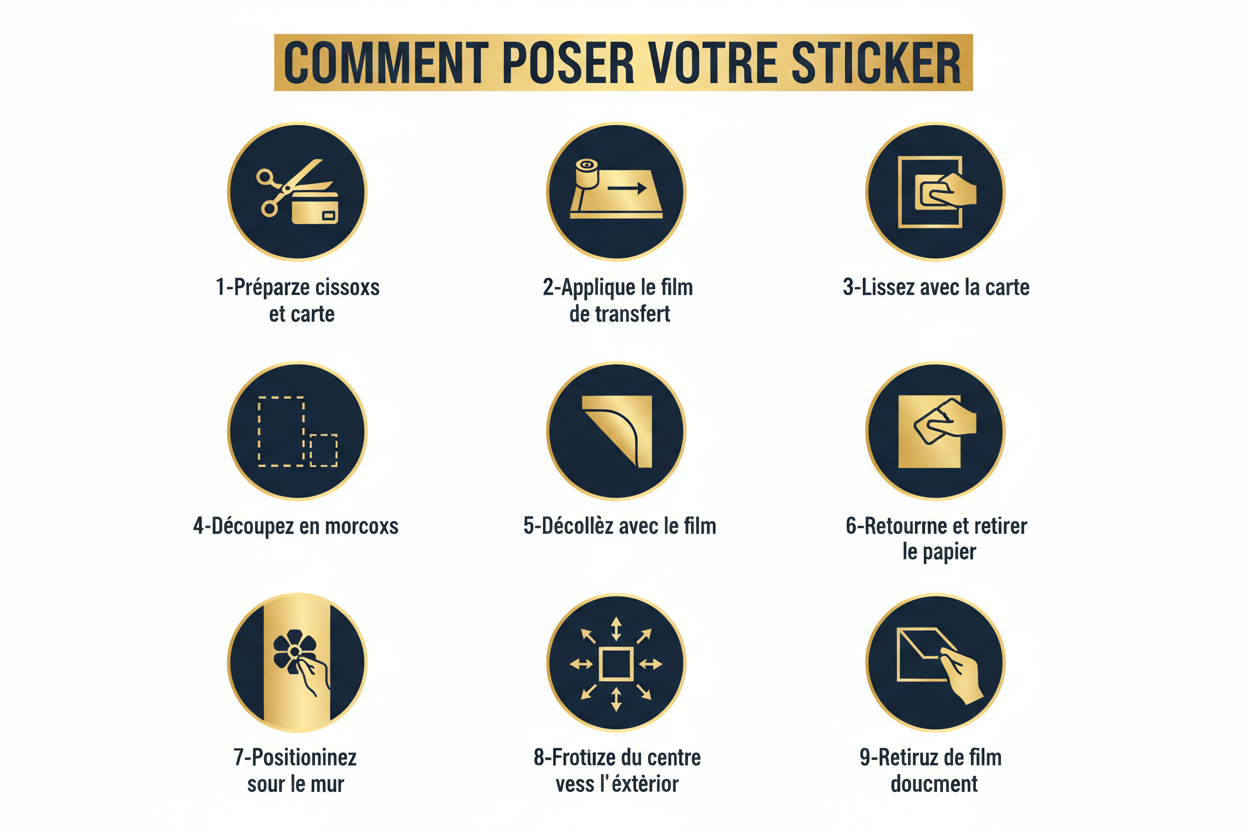 Comment poser votre sticker