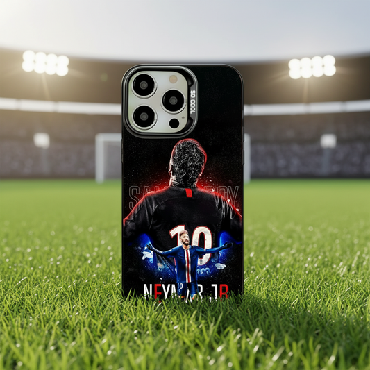 Neymar iPhone #10 Case — Matte Black Shockproof 🔥