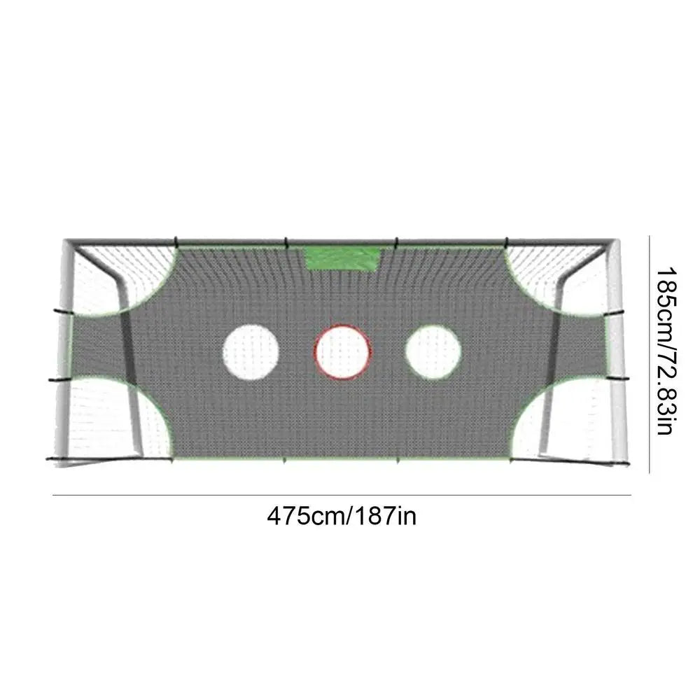 1/3 Hole Football Goal Net Detachable Soccer Balls Shooting Training Net Football Training Equipment Network for Soccer Balls