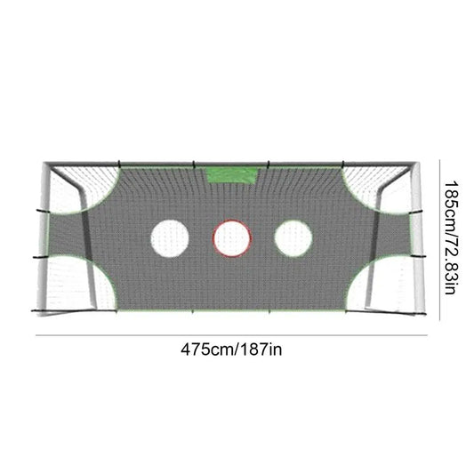 1/3 Hole Football Goal Net Detachable Soccer Balls Shooting Training Net Football Training Equipment Network for Soccer Balls