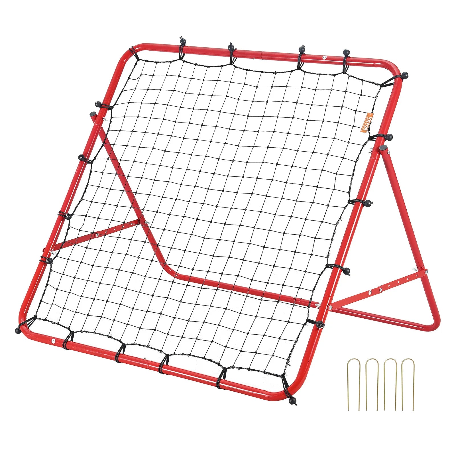 Succebuy Soccer Rebounder Rebound Net Portable Football Training Gifts Adjustable Angles Goal Net Aids & Equipment Easy Set Up