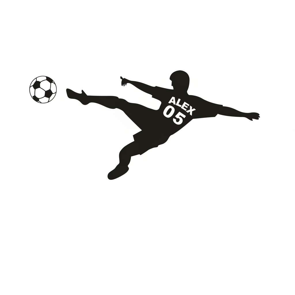 Personalized Football Wall Stickers — Kids Teens Room Decor